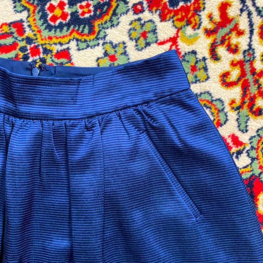 Royal blue circle skirt